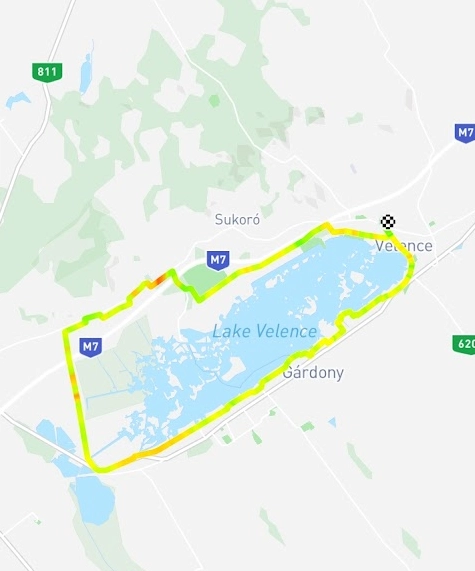 Klasszikus Velencei-tókör térkép